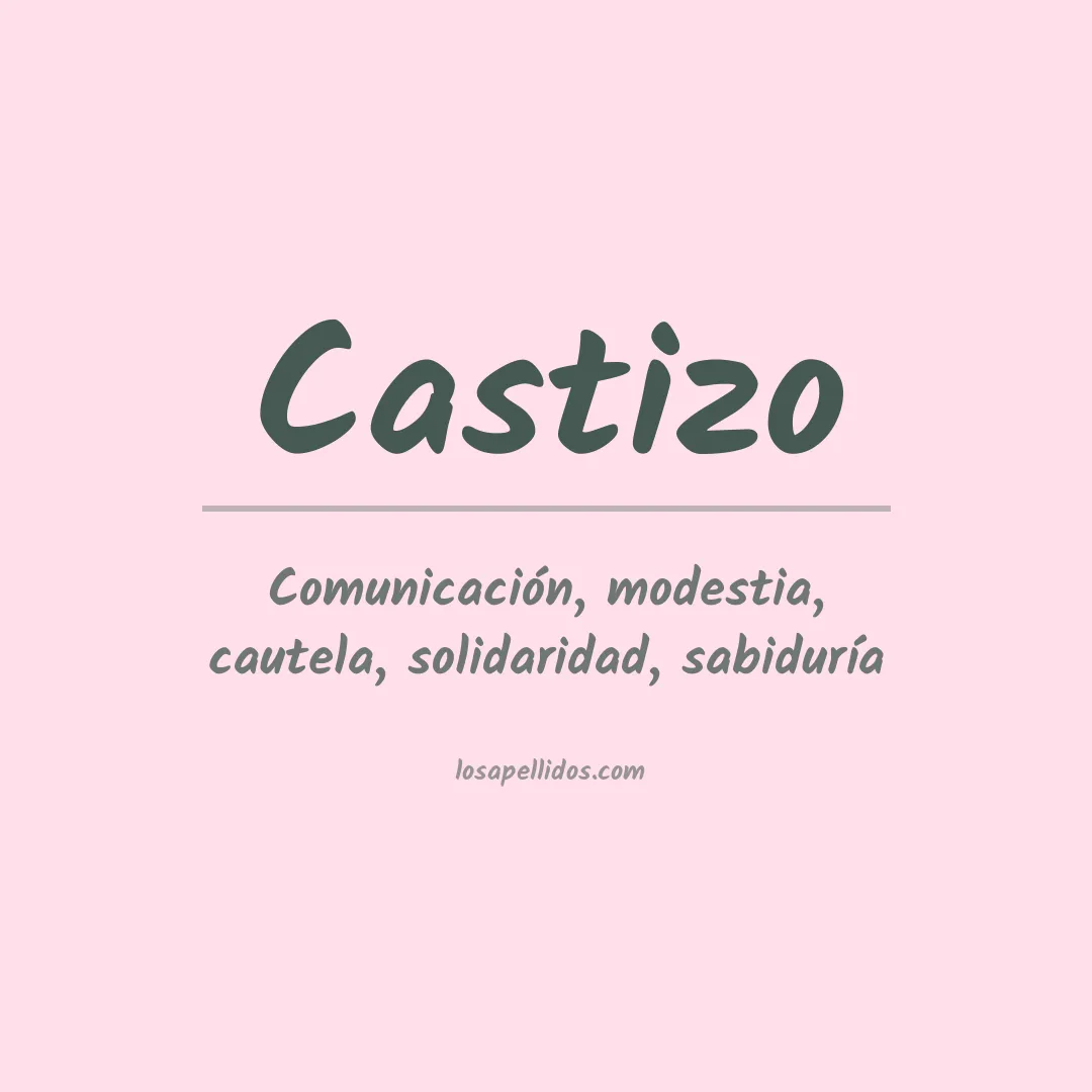 Significado del Apellido Castizo