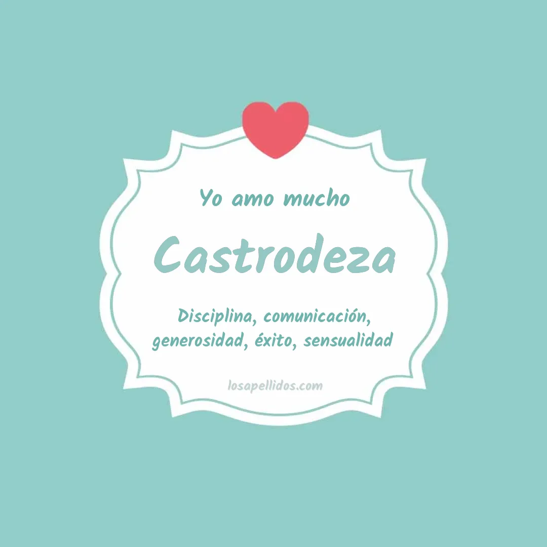 Yo amo mucho Castrodeza