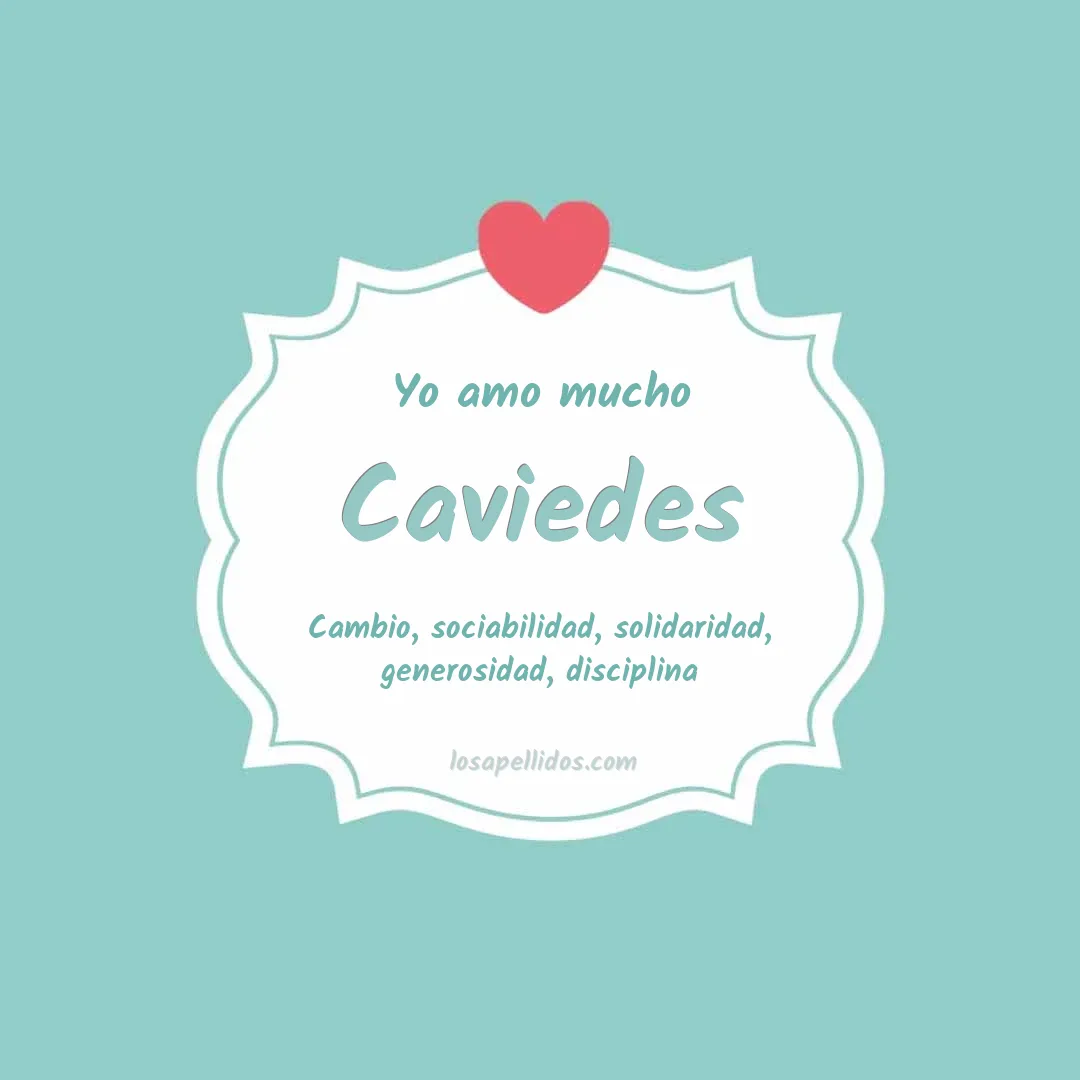 Yo amo mucho Caviedes