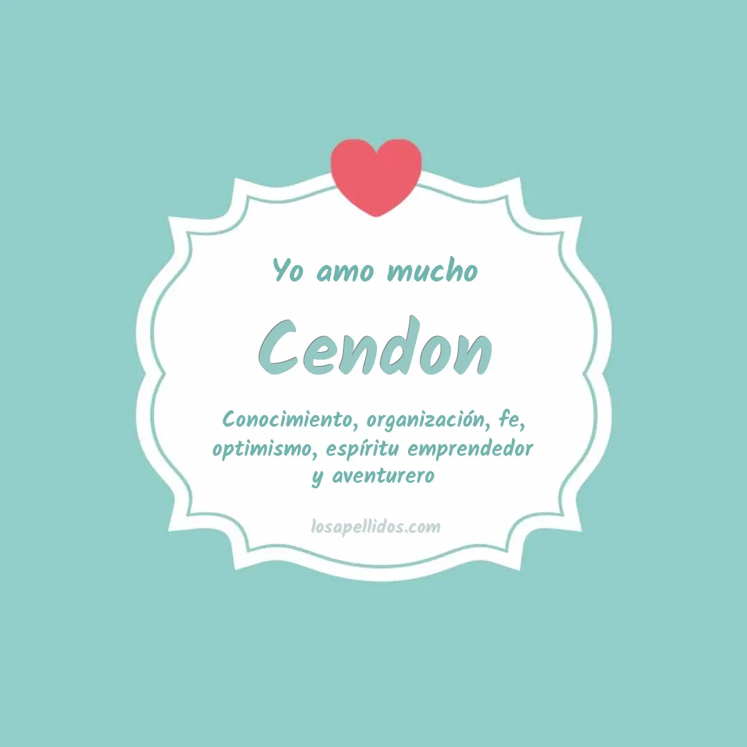 Yo amo mucho Cendon