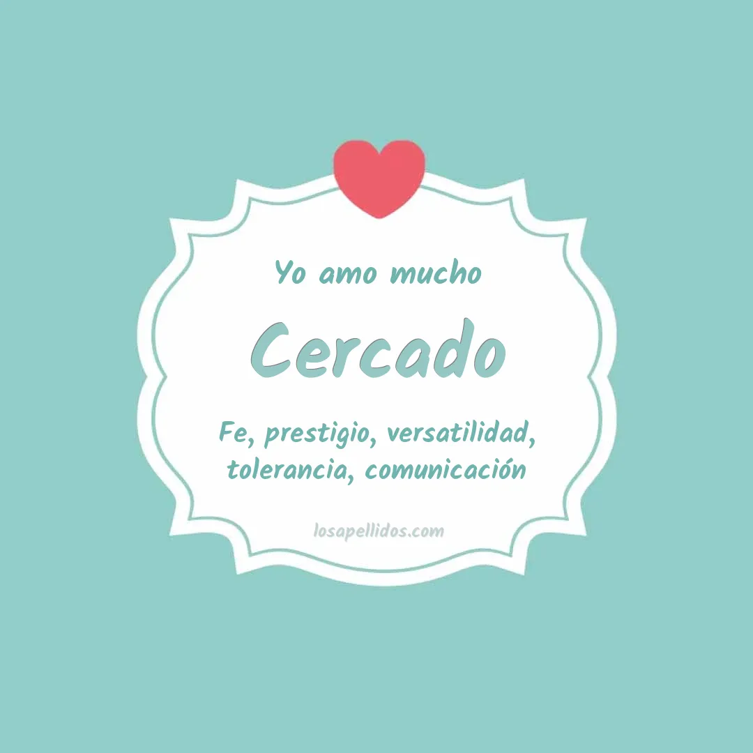 Yo amo mucho Cercado
