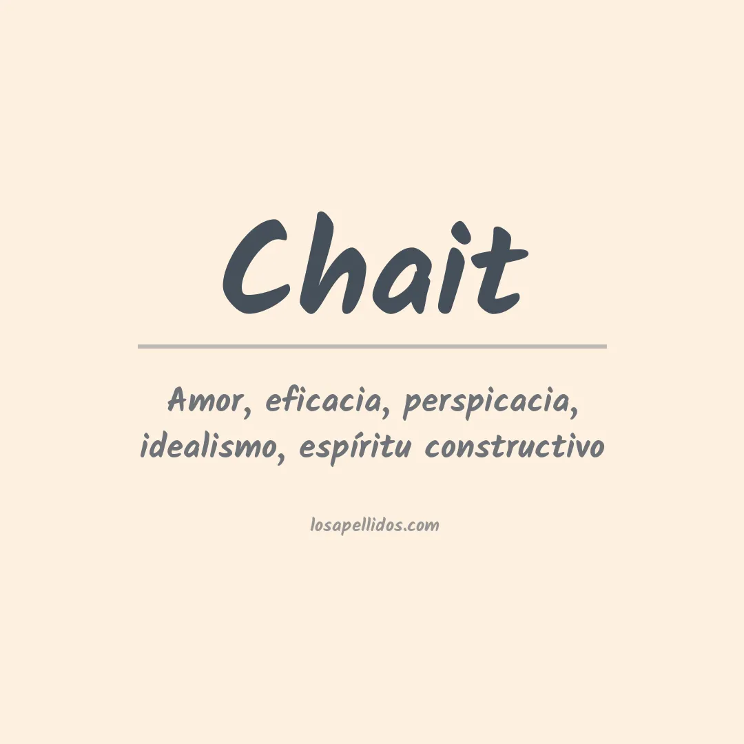 Significado del Apellido Chait