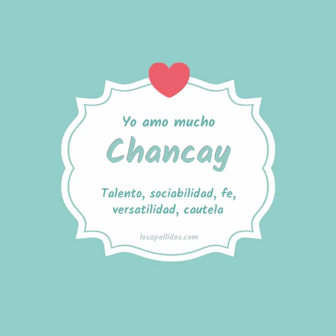 Yo amo mucho Chancay