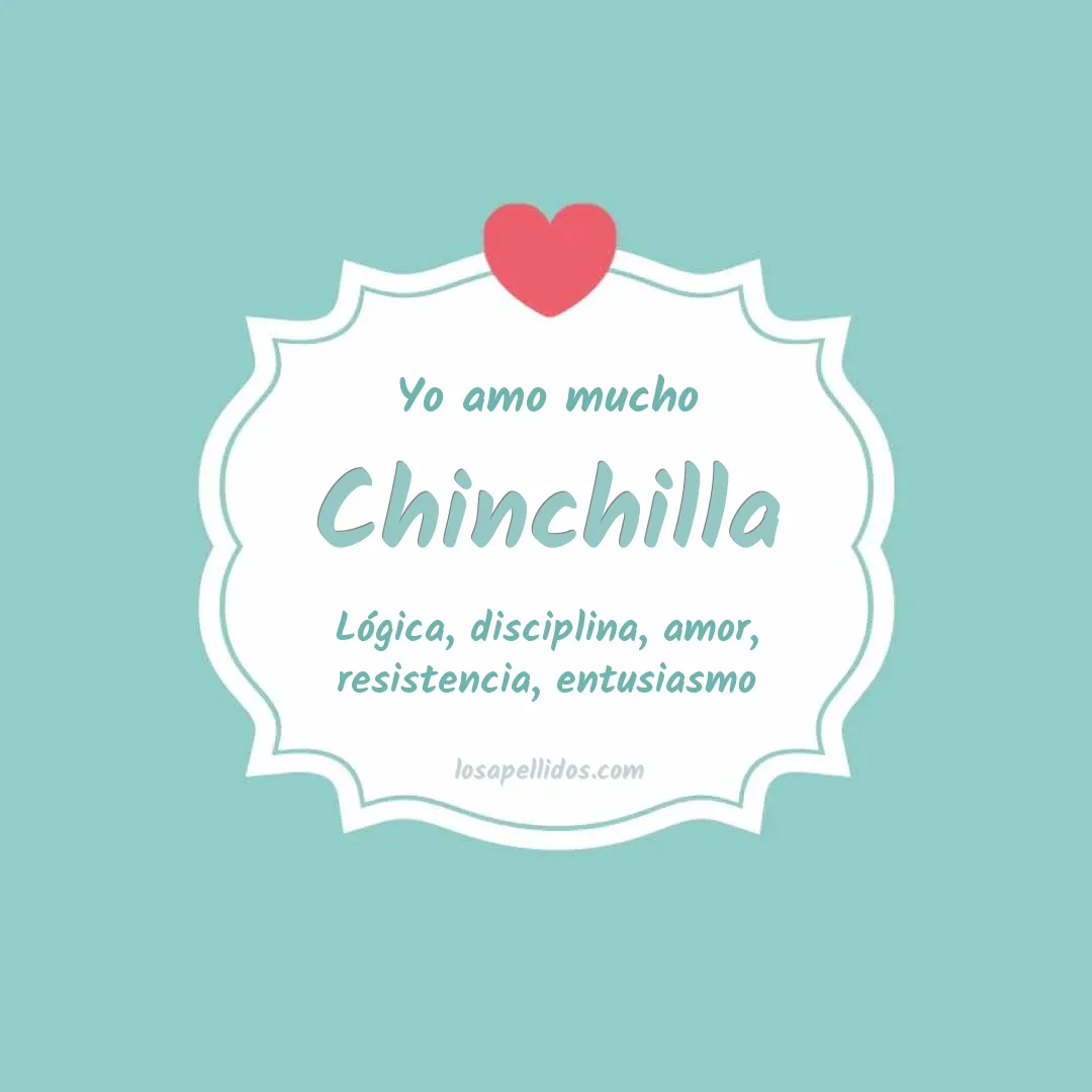 Yo amo mucho Chinchilla