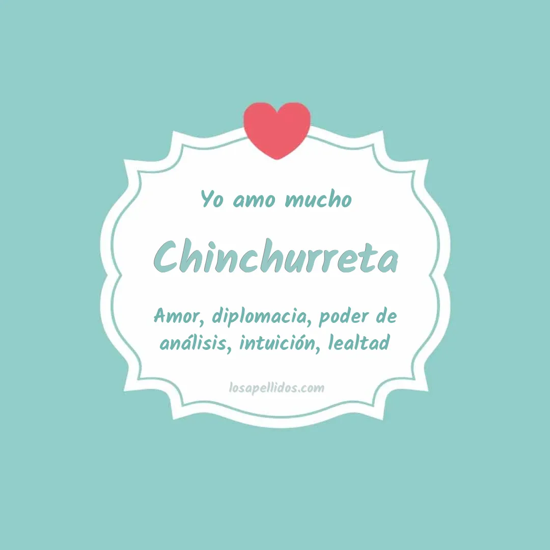 Yo amo mucho Chinchurreta