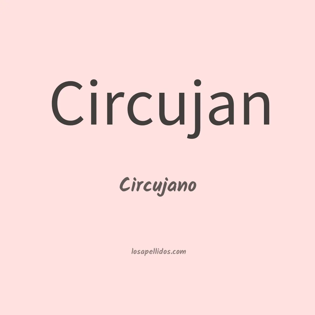 Circujano en chino
