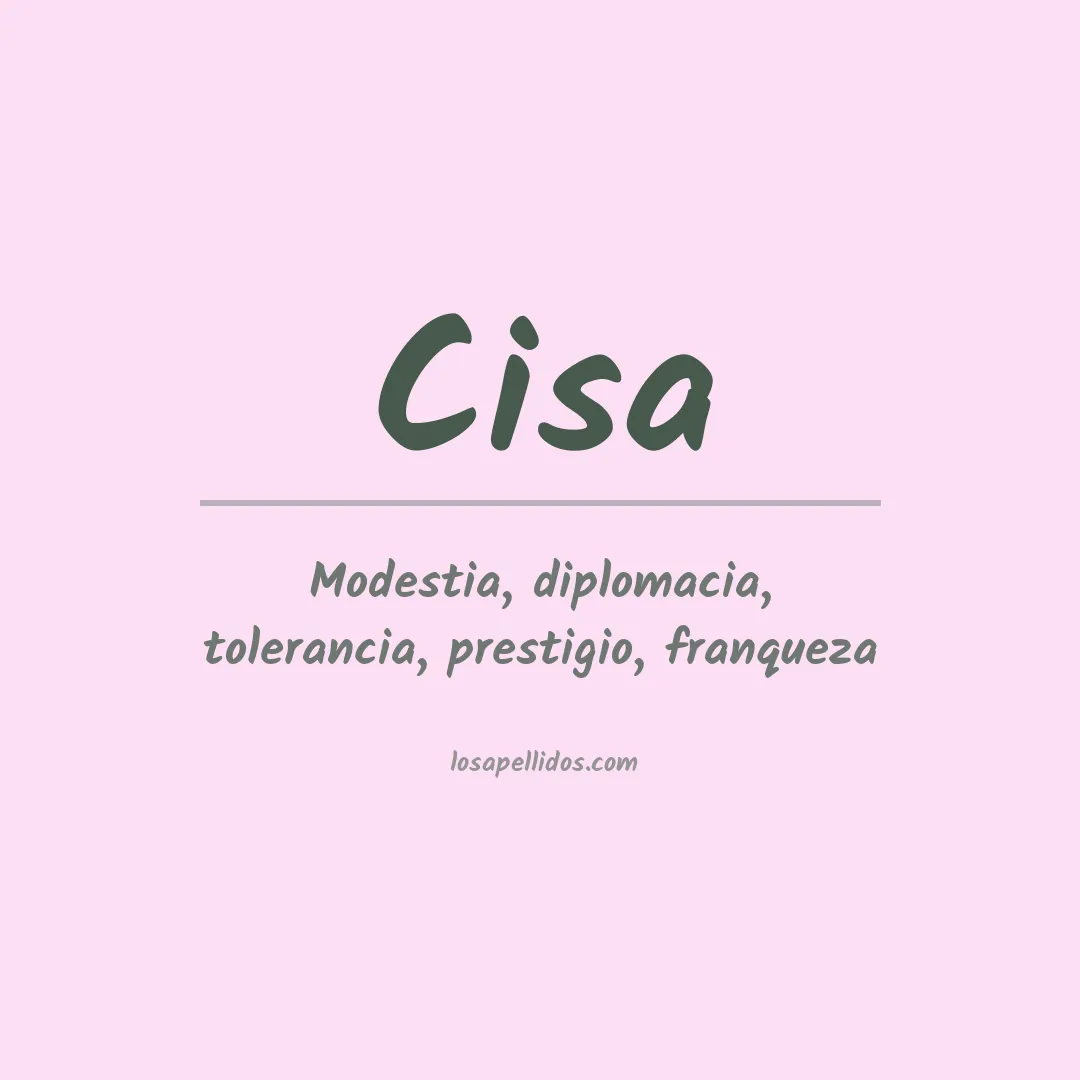 Significado del Apellido Cisa