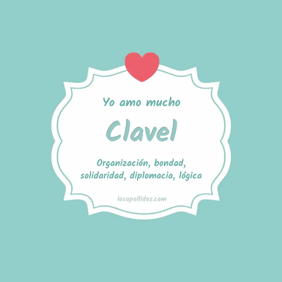 Yo amo mucho Clavel