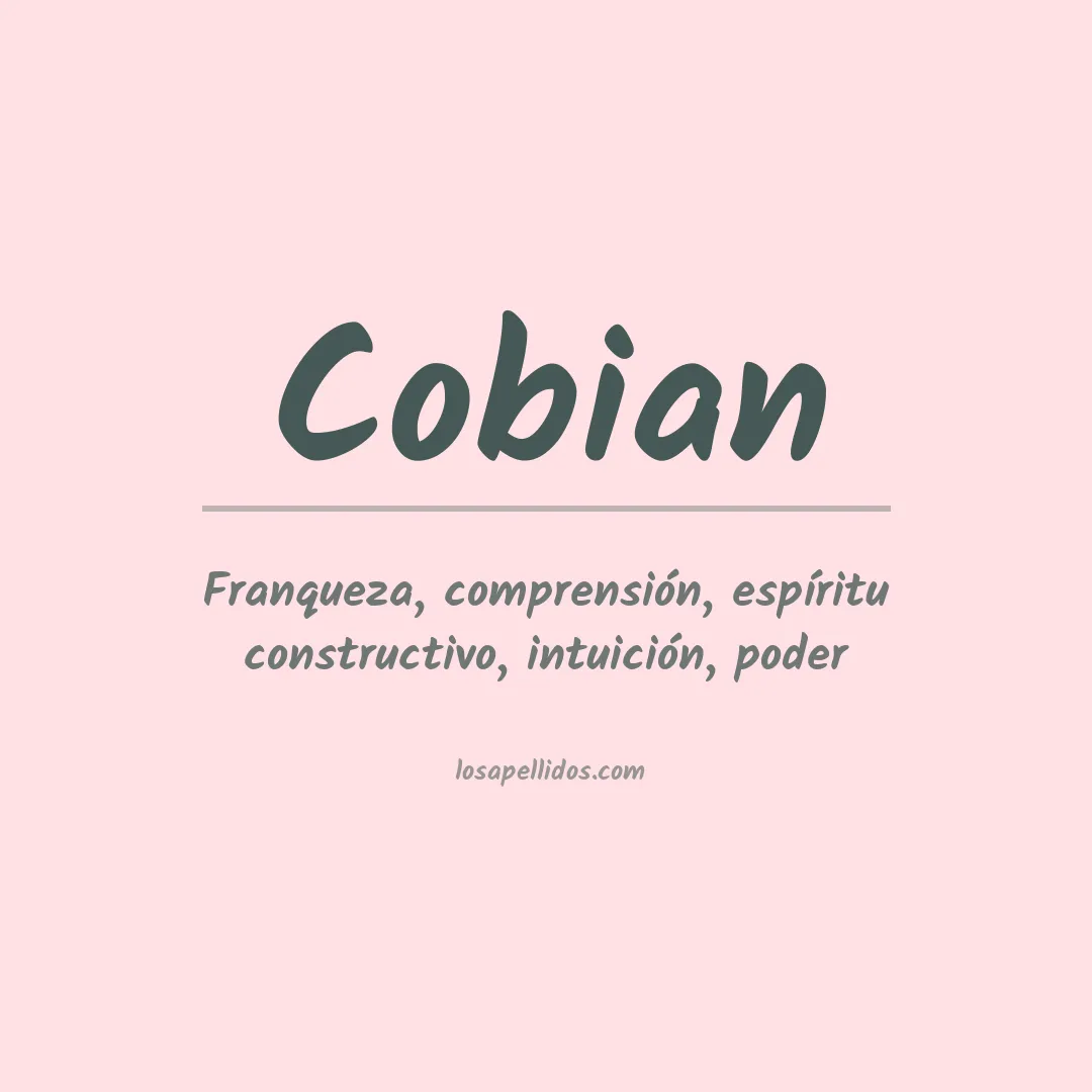 Significado del Apellido Cobian
