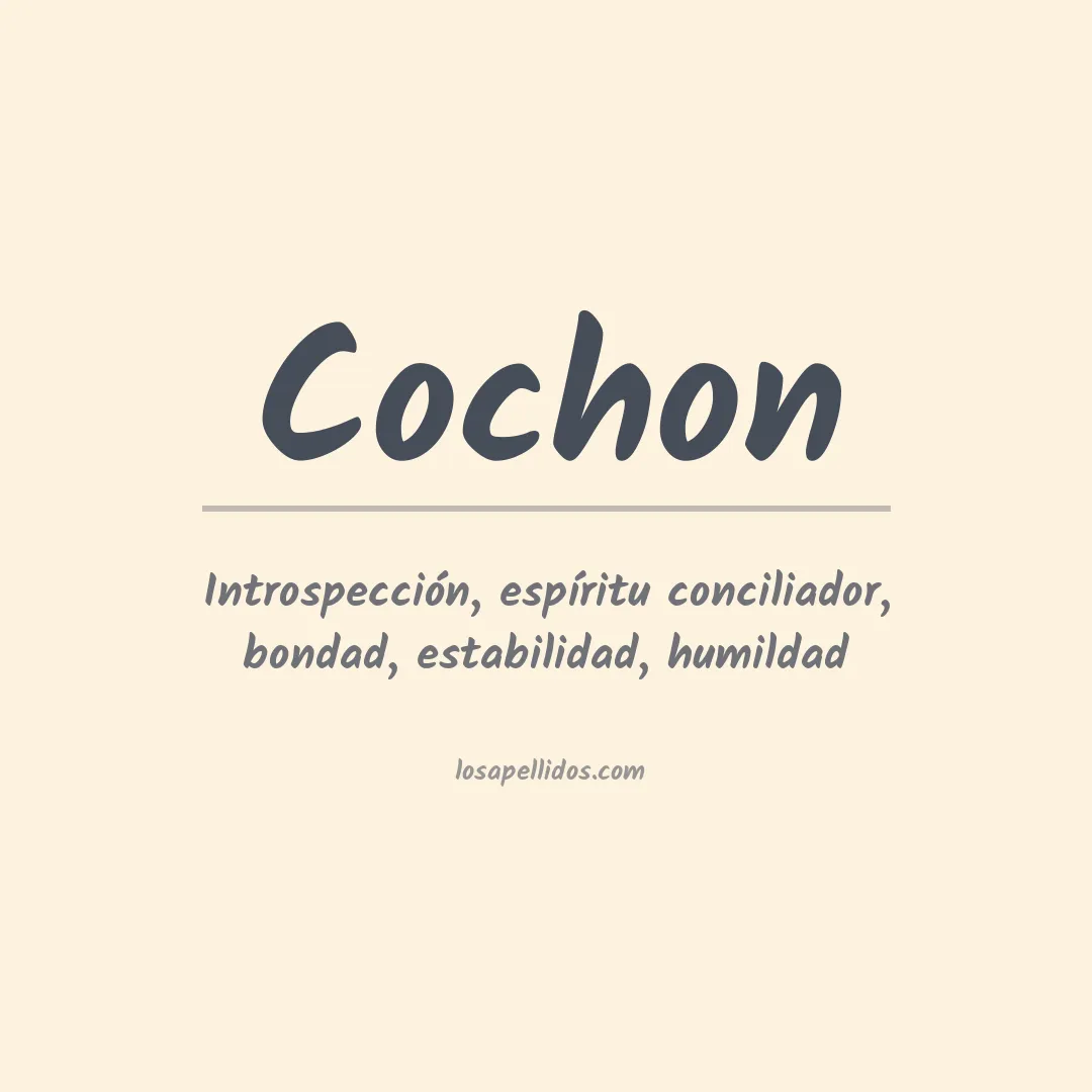 Significado del Apellido Cochon