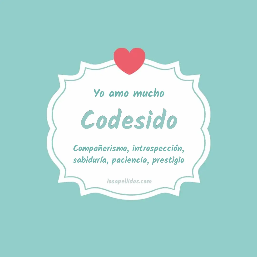 Yo amo mucho Codesido