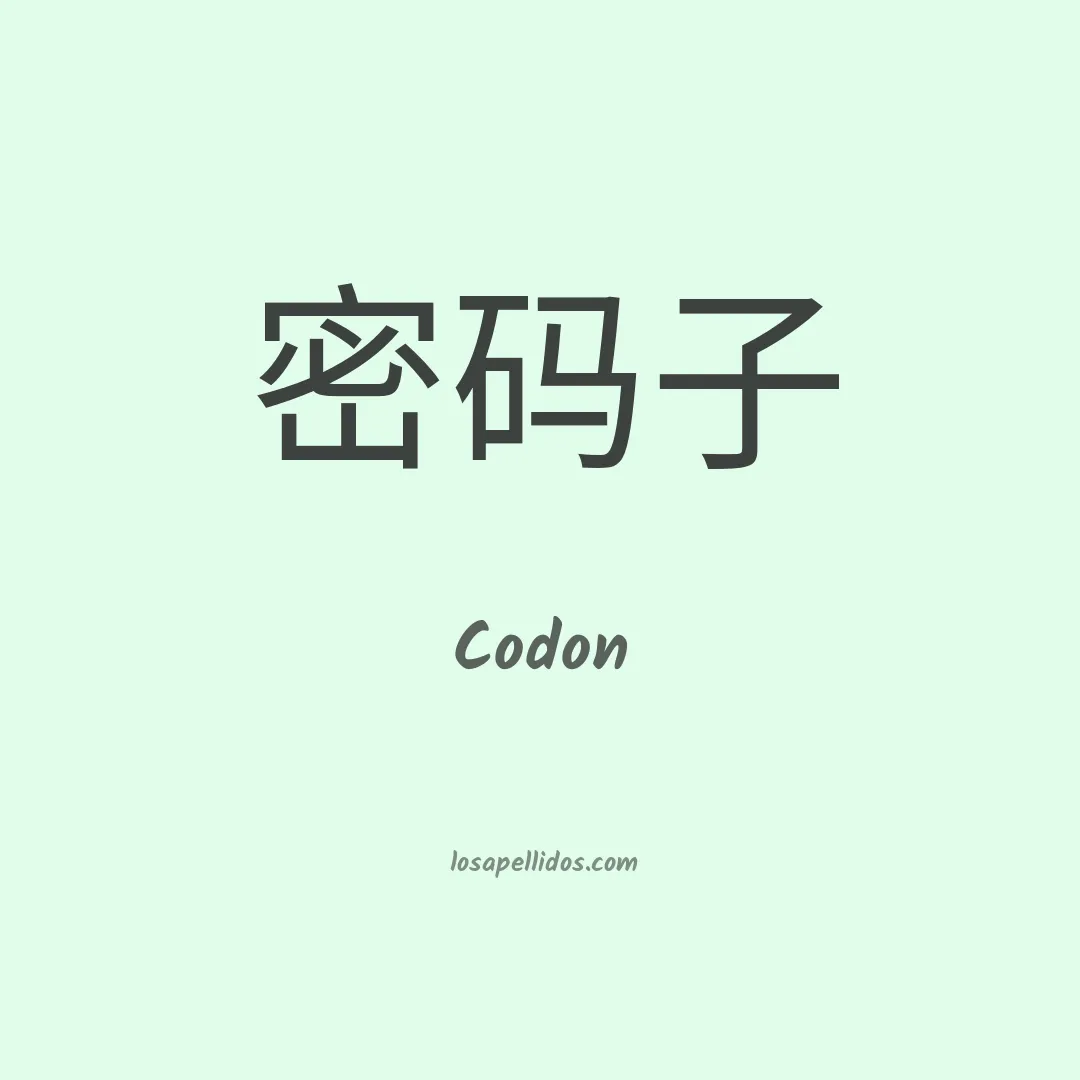 Codon en chino