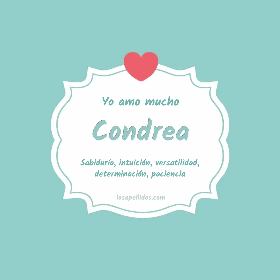 Yo amo mucho Condrea