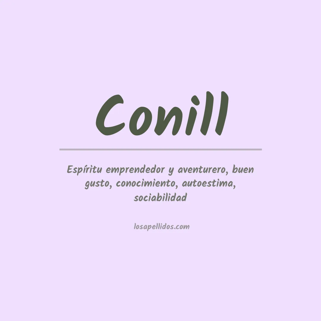 Significado del Apellido Conill