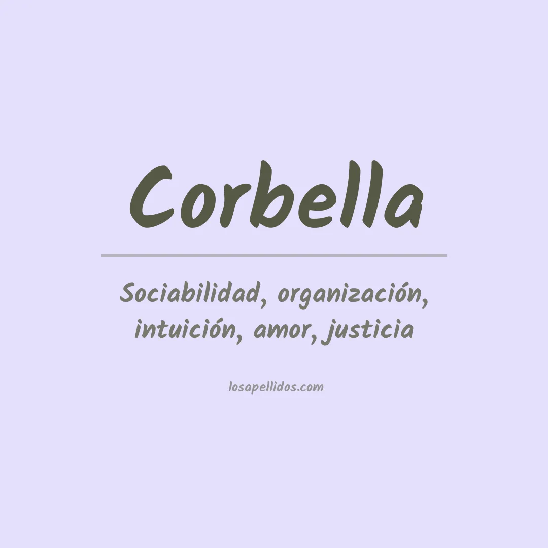 Significado del Apellido Corbella
