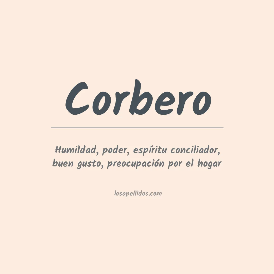Significado del Apellido Corbero