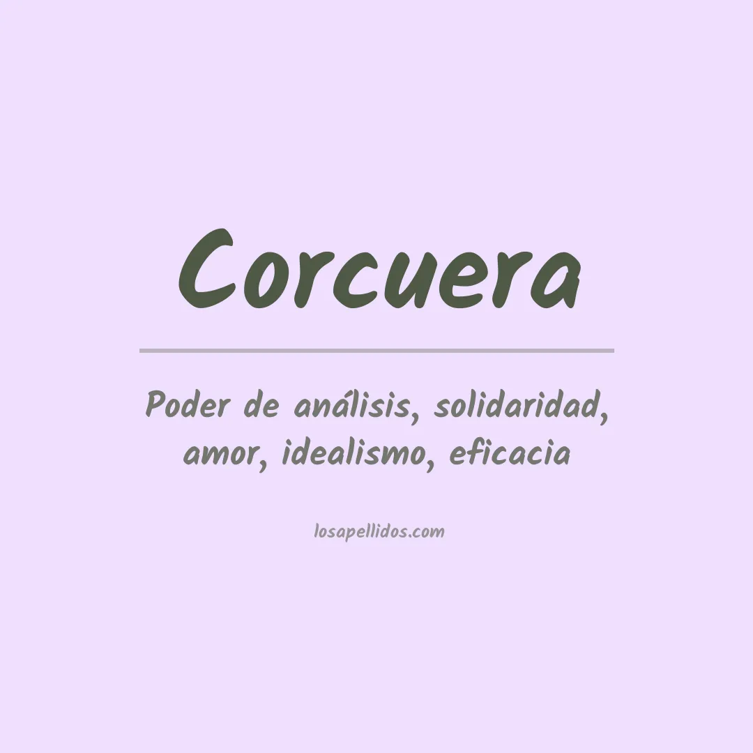 Significado del Apellido Corcuera