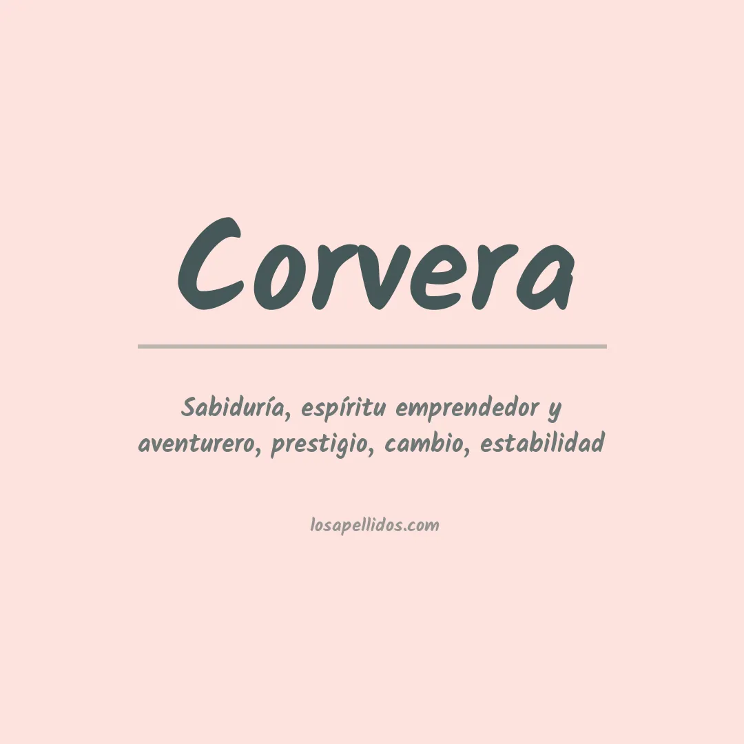 Significado del Apellido Corvera