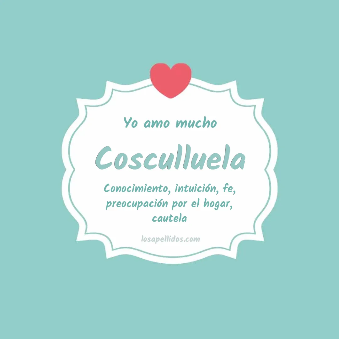 Yo amo mucho Cosculluela