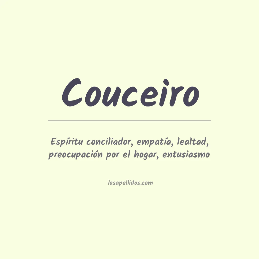Significado del Apellido Couceiro