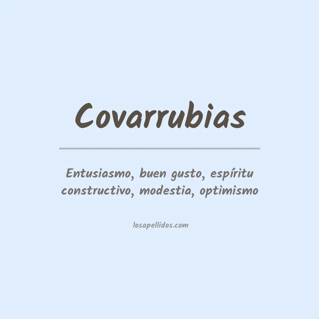 Significado del Apellido Covarrubias