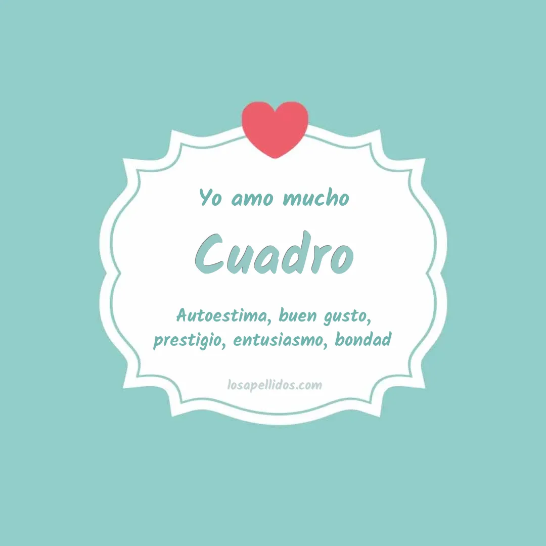 Yo amo mucho Cuadro