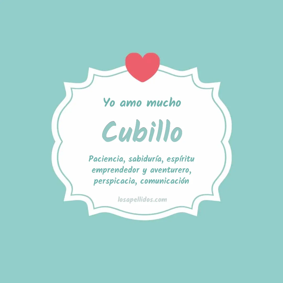 Yo amo mucho Cubillo