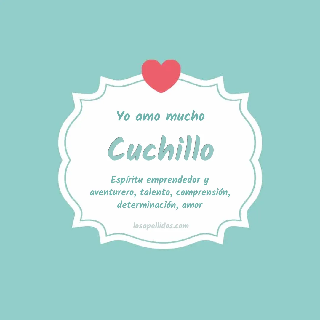 Yo amo mucho Cuchillo