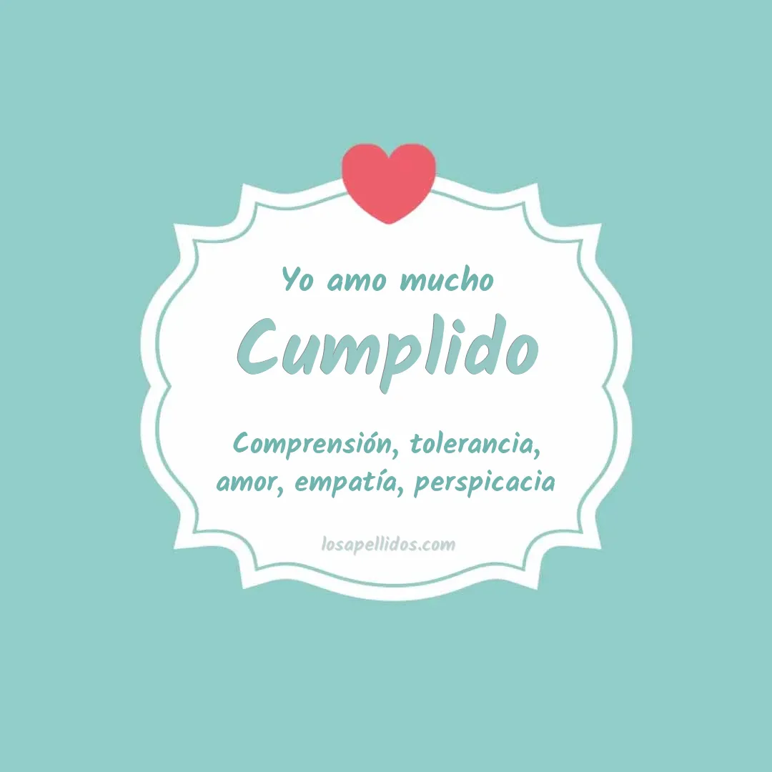 Yo amo mucho Cumplido