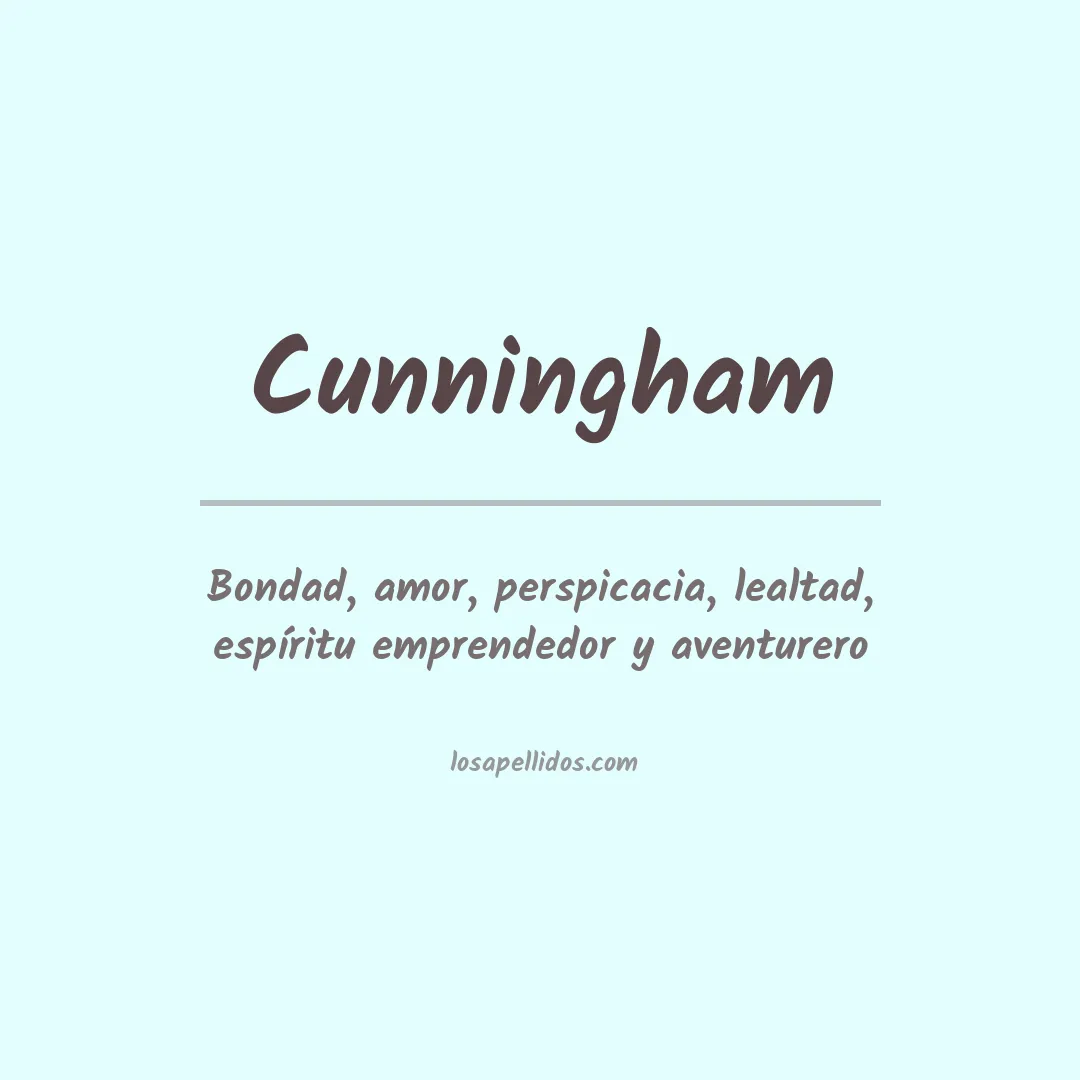 Significado del Apellido Cunningham
