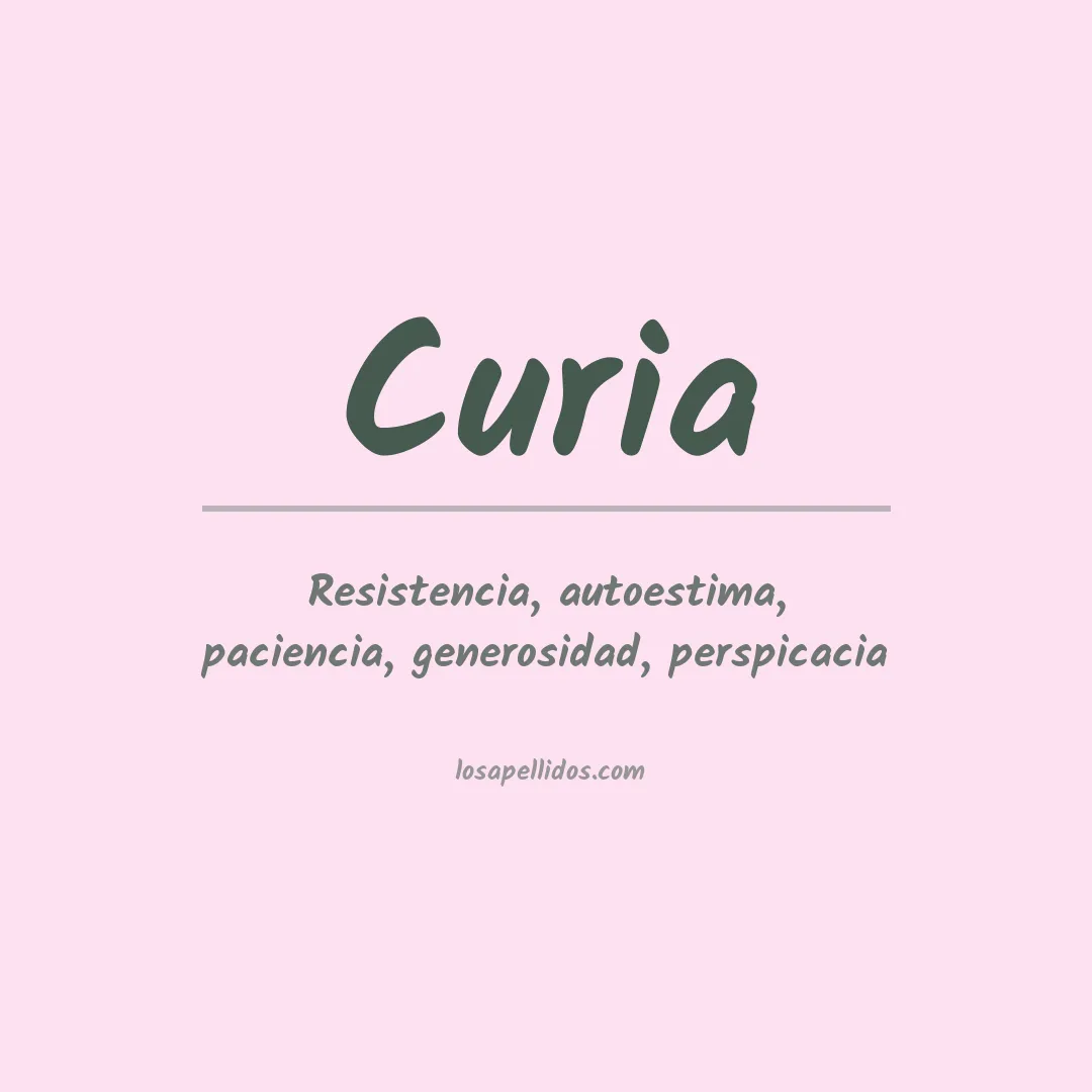 Significado del Apellido Curia