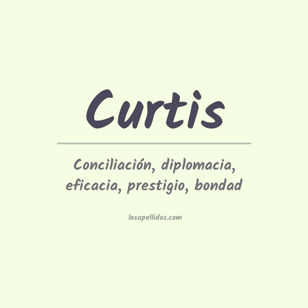 Significado del Apellido Curtis