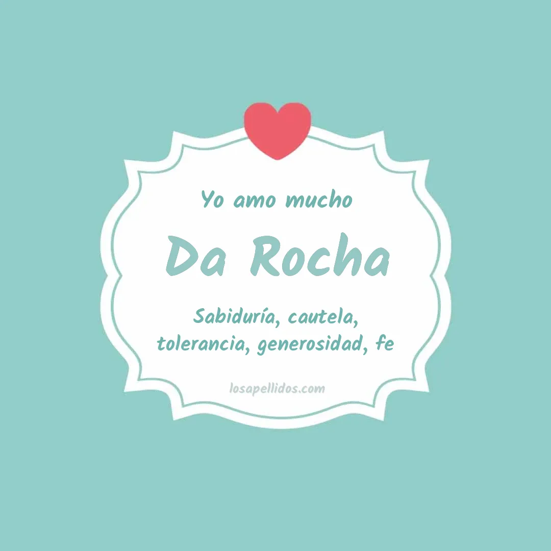 Yo amo mucho Da rocha