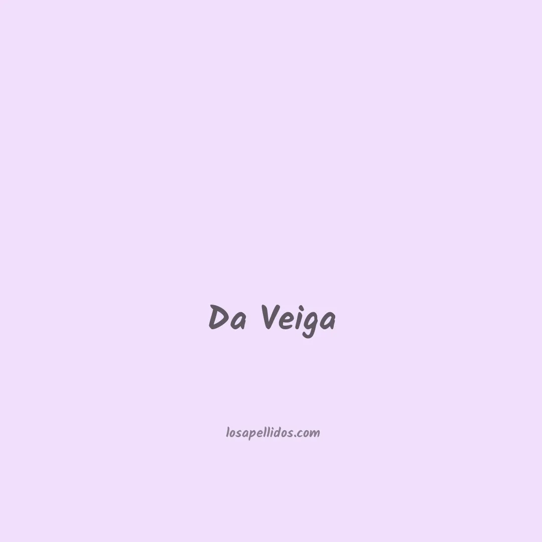 Da veiga en chino