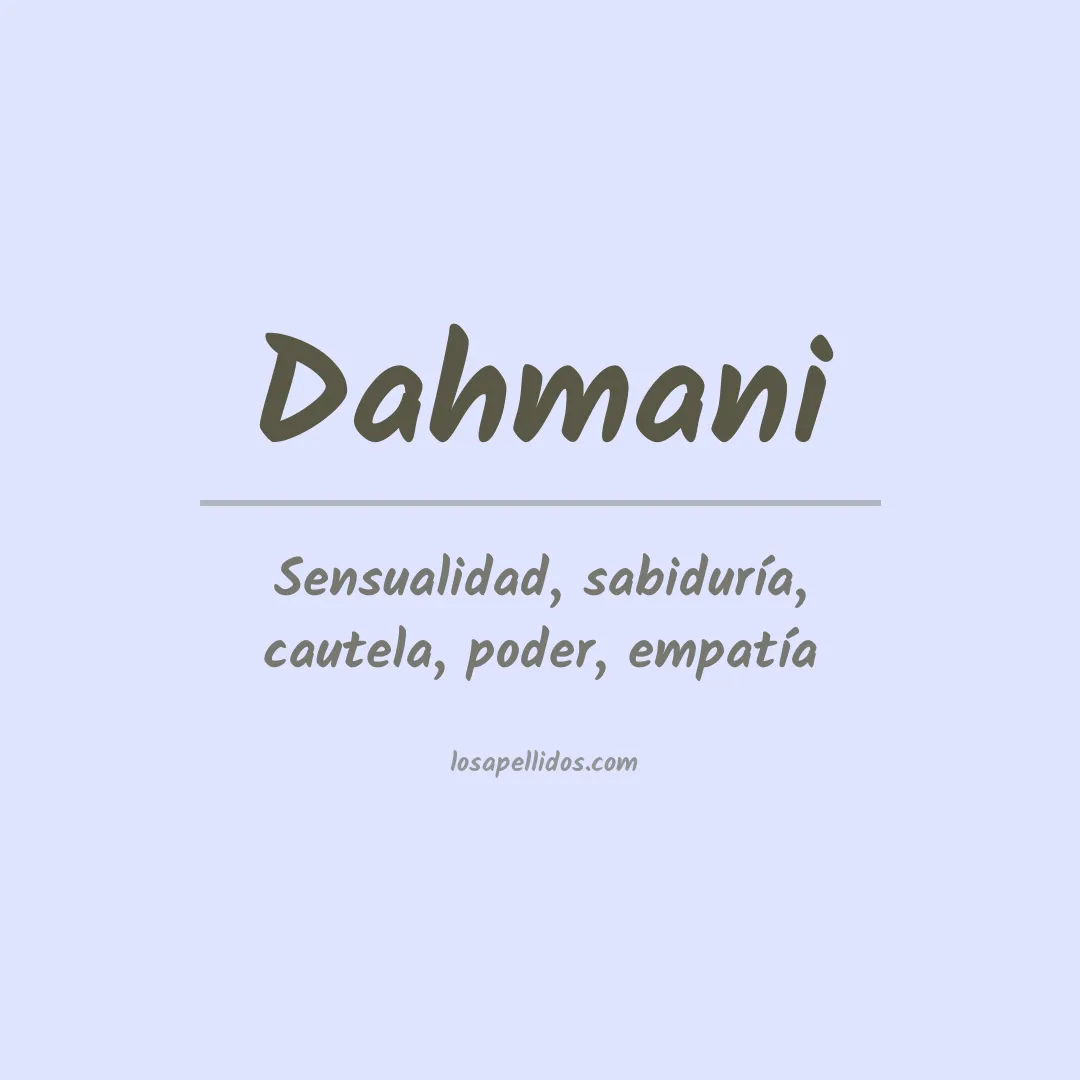 Apellido Dahmani