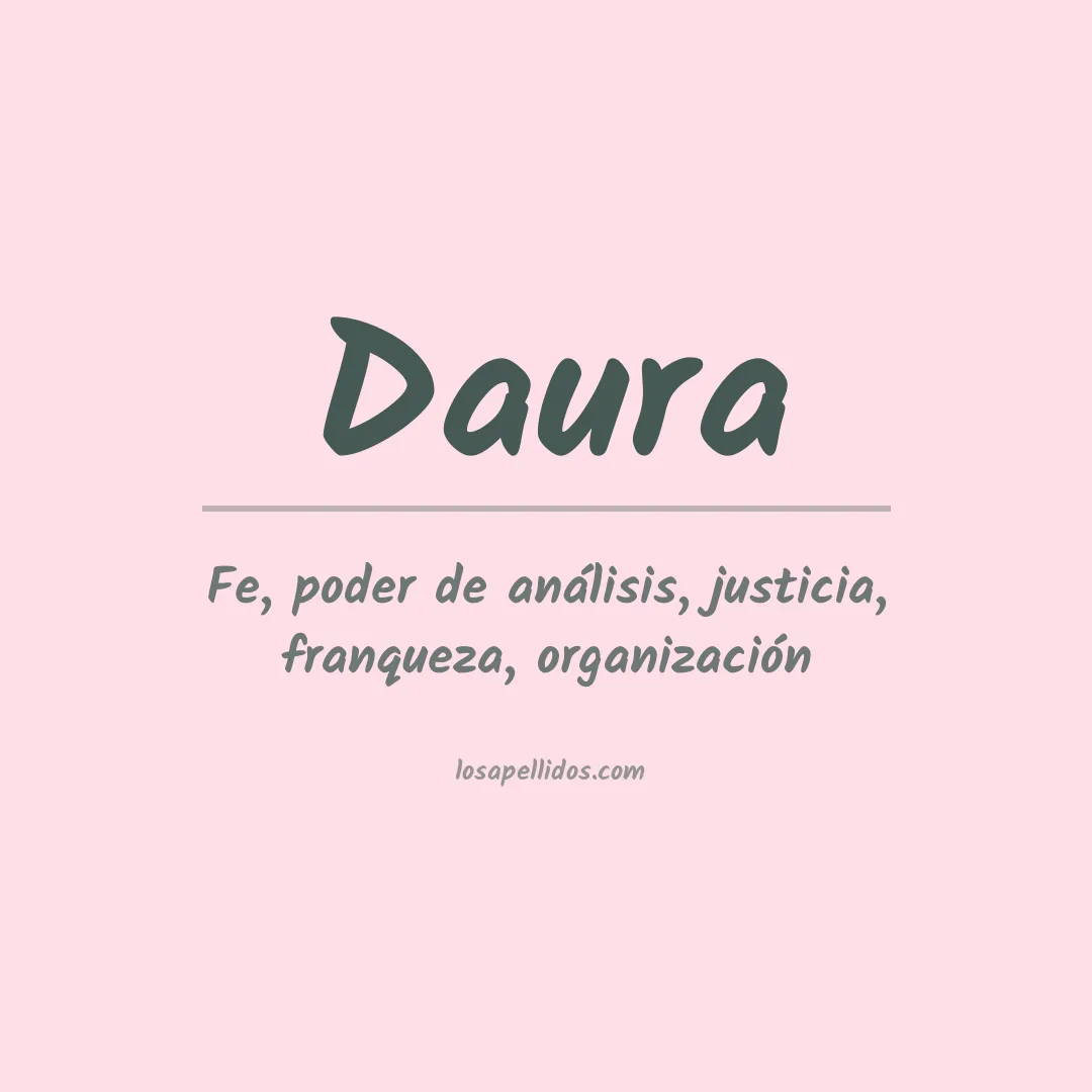 Significado del Apellido Daura