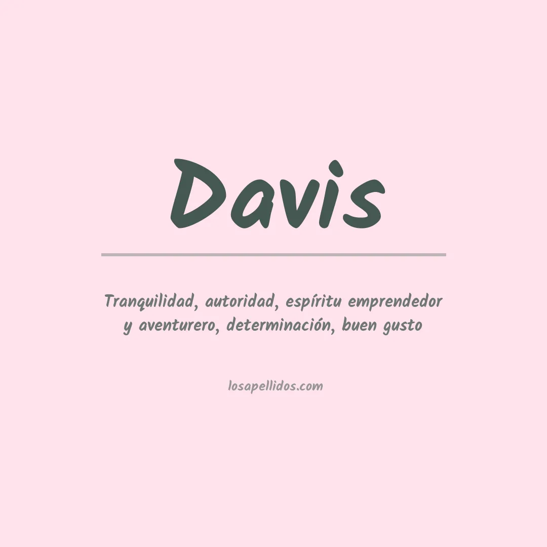 Apellido Davis