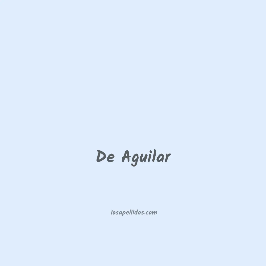 De aguilar en chino
