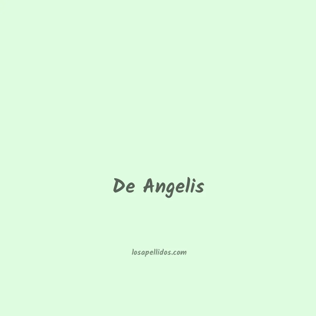 De angelis en chino