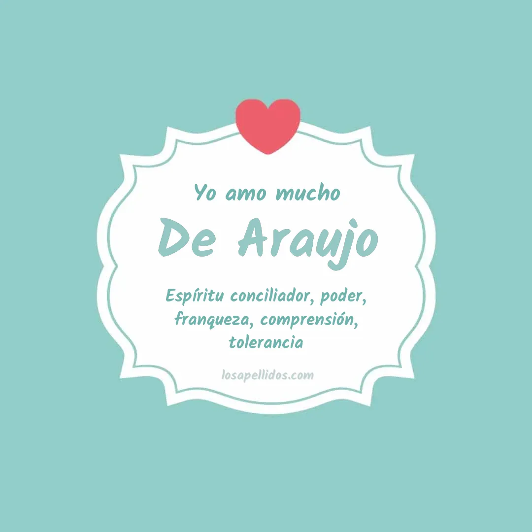 Yo amo mucho De araujo