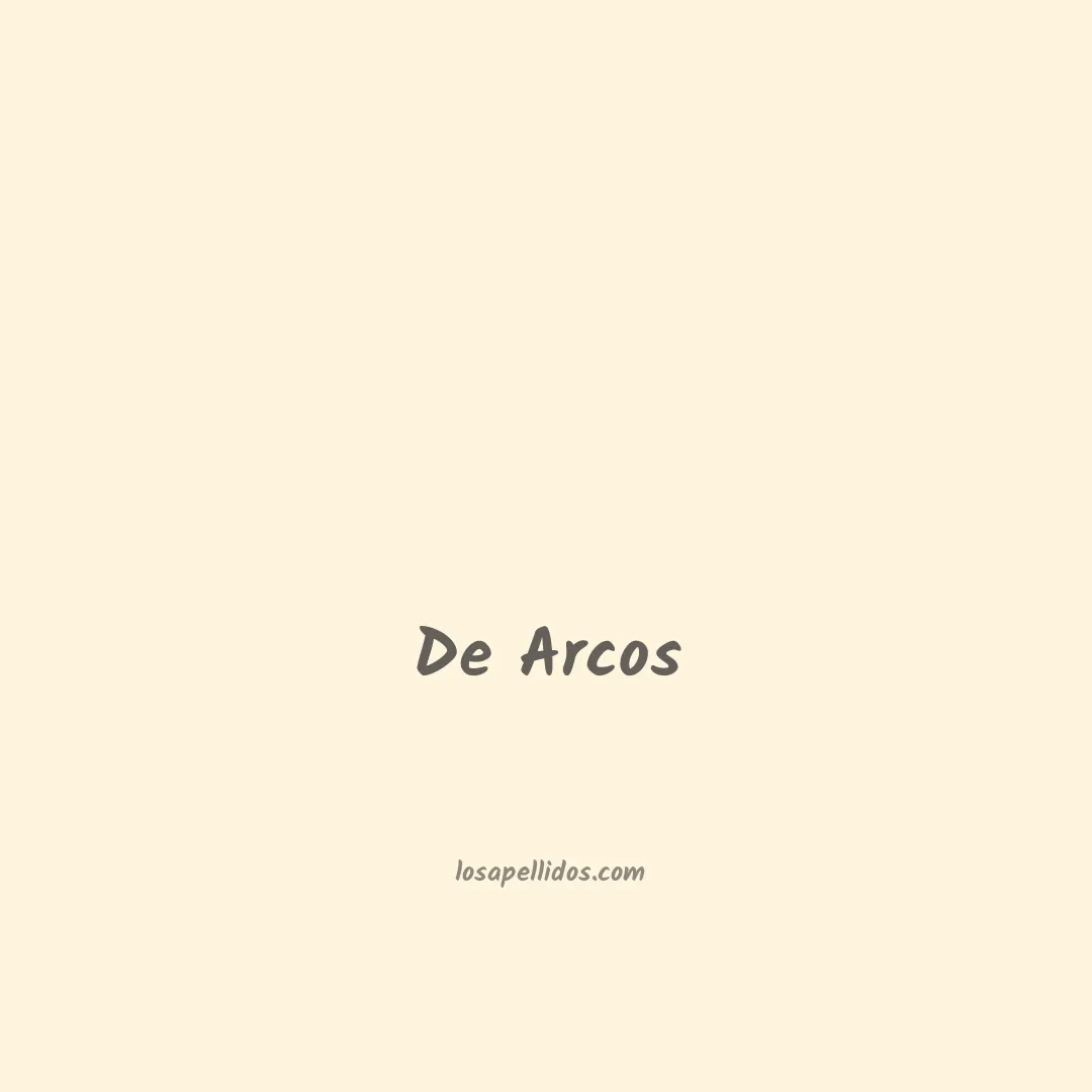 De arcos en chino