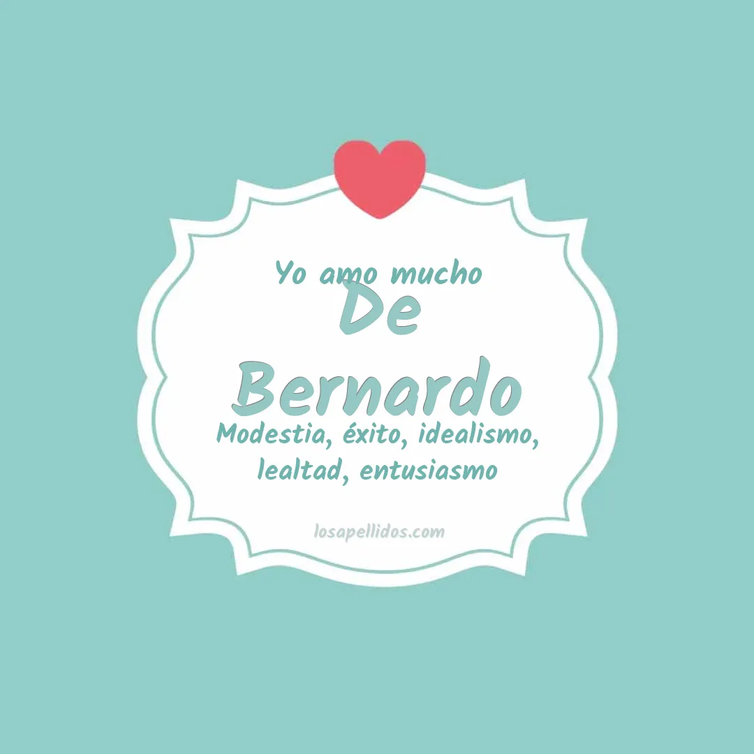 Yo amo mucho De bernardo