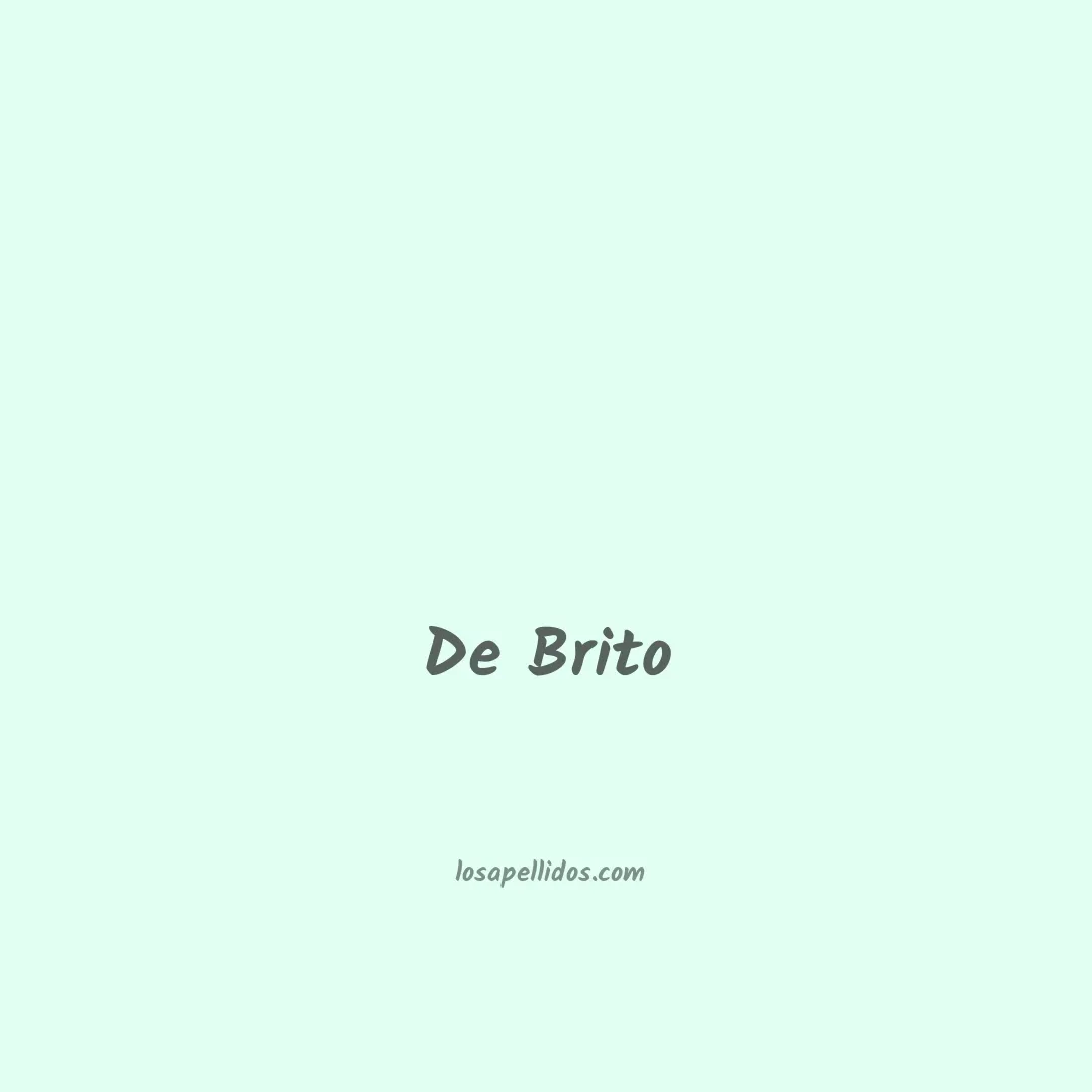De brito en chino