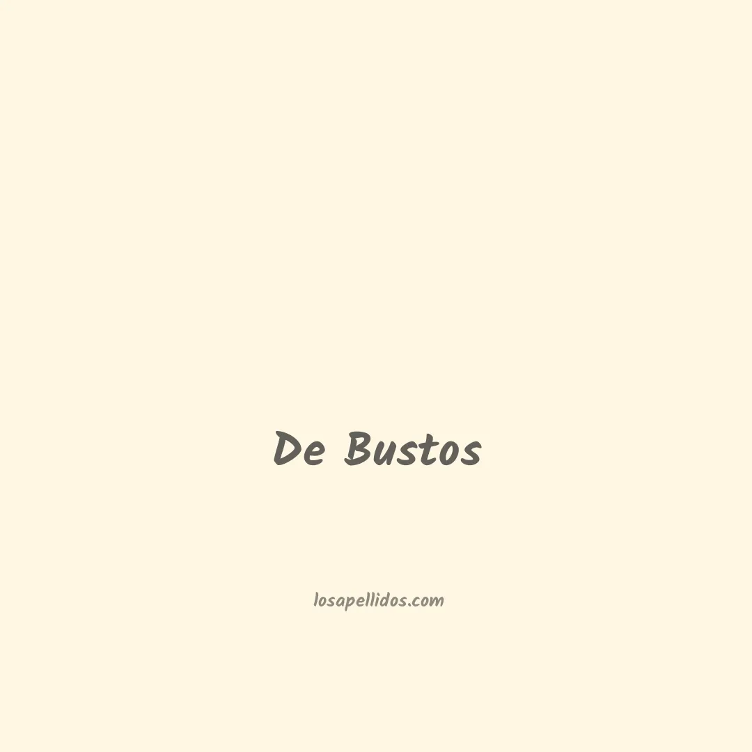 De bustos en chino