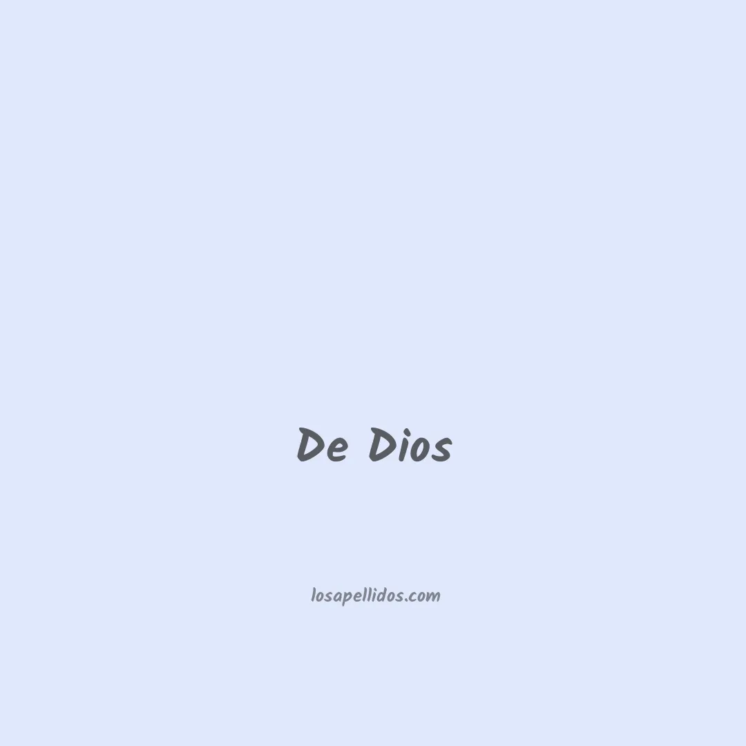 De dios en chino