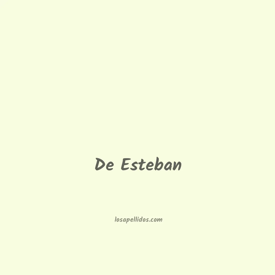 De esteban en chino