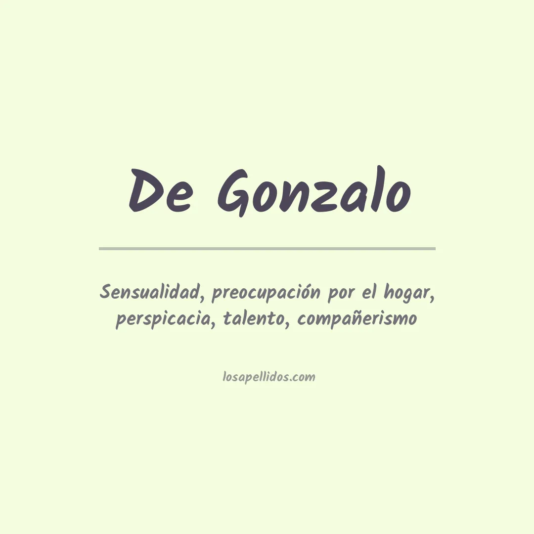 Significado del Apellido De gonzalo