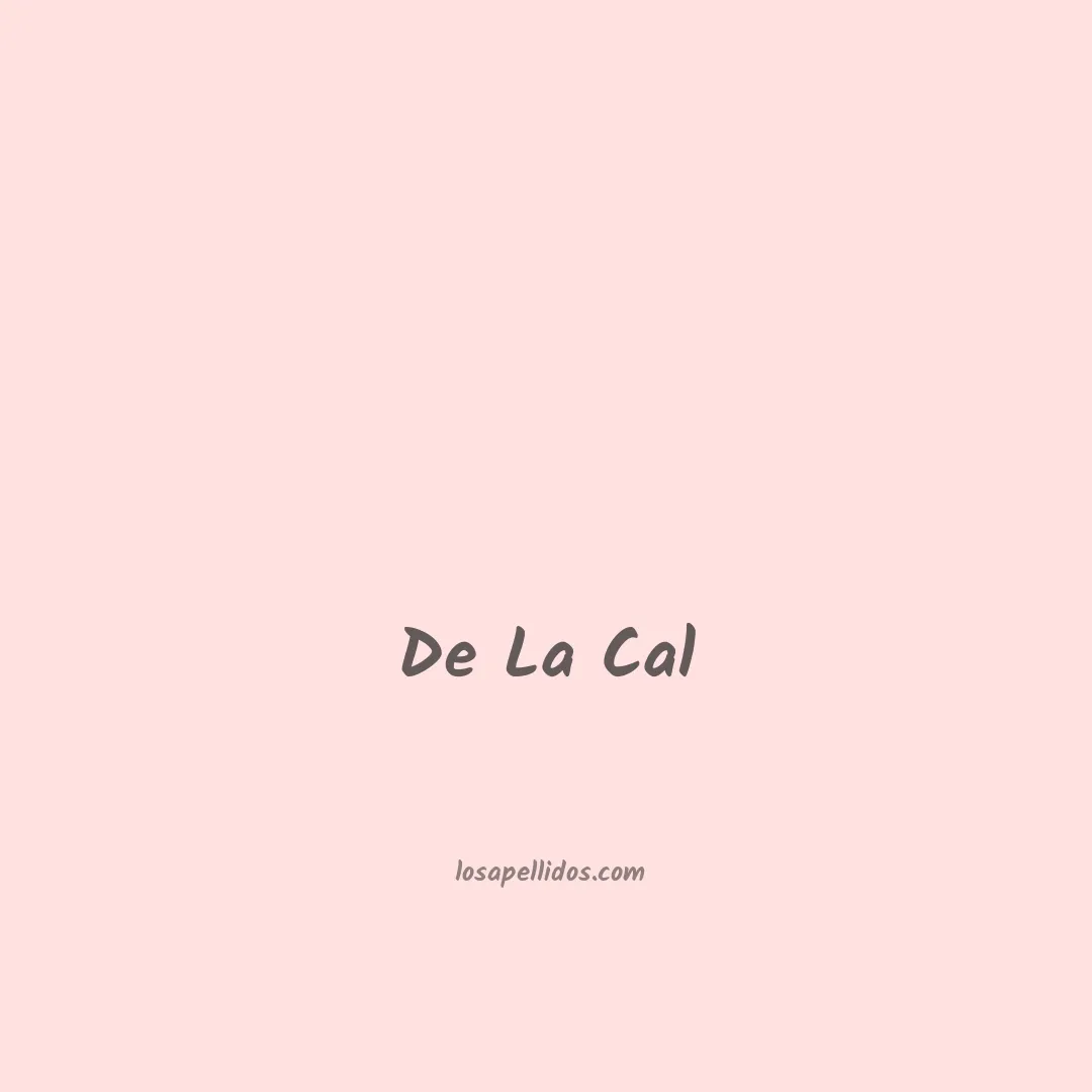 De la cal en chino