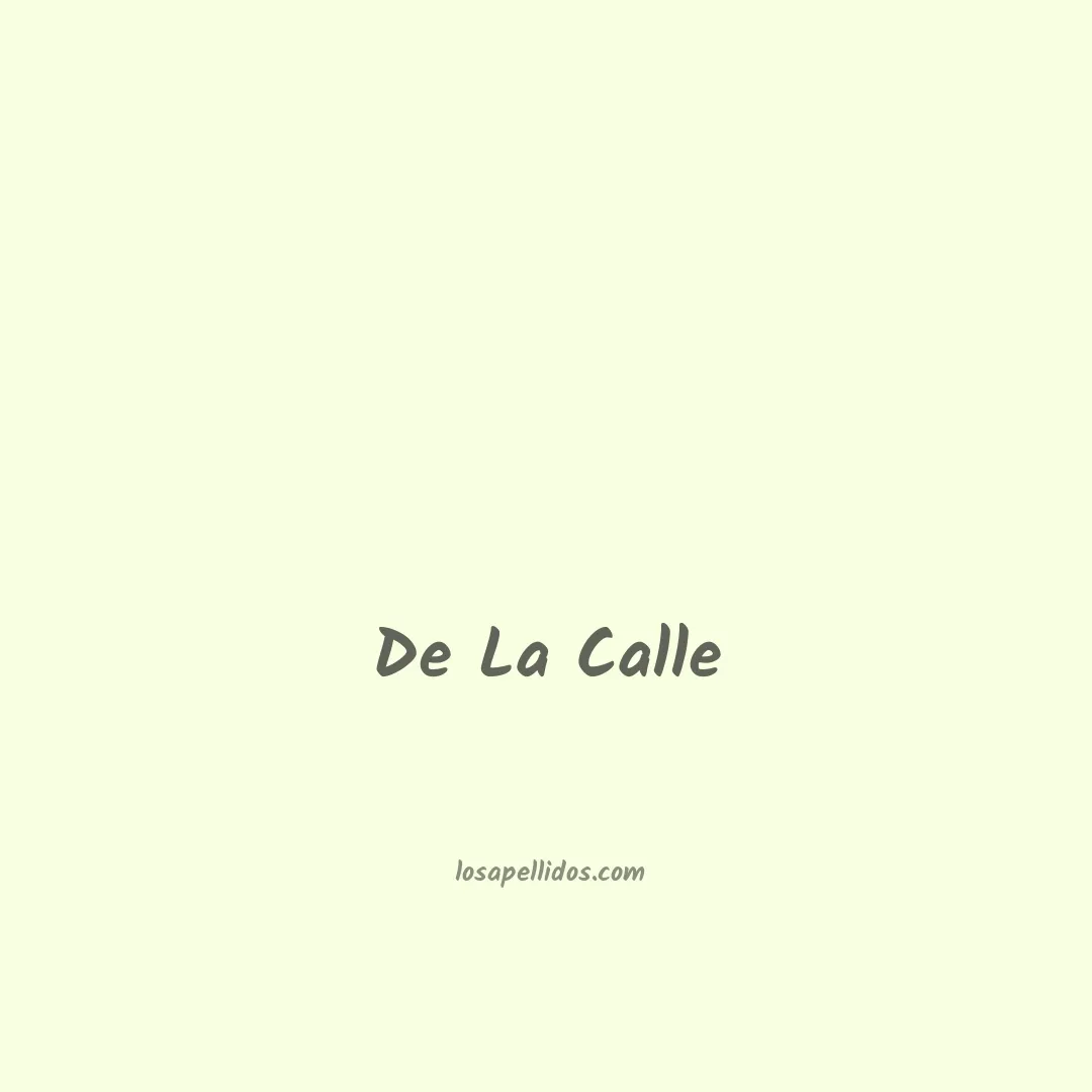 De la calle en chino