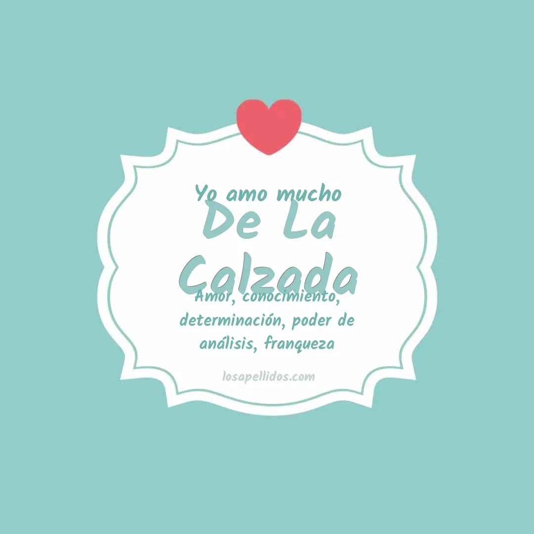 Yo amo mucho De la calzada